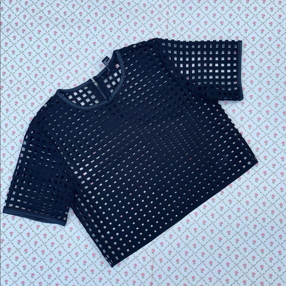 Checkered crop top